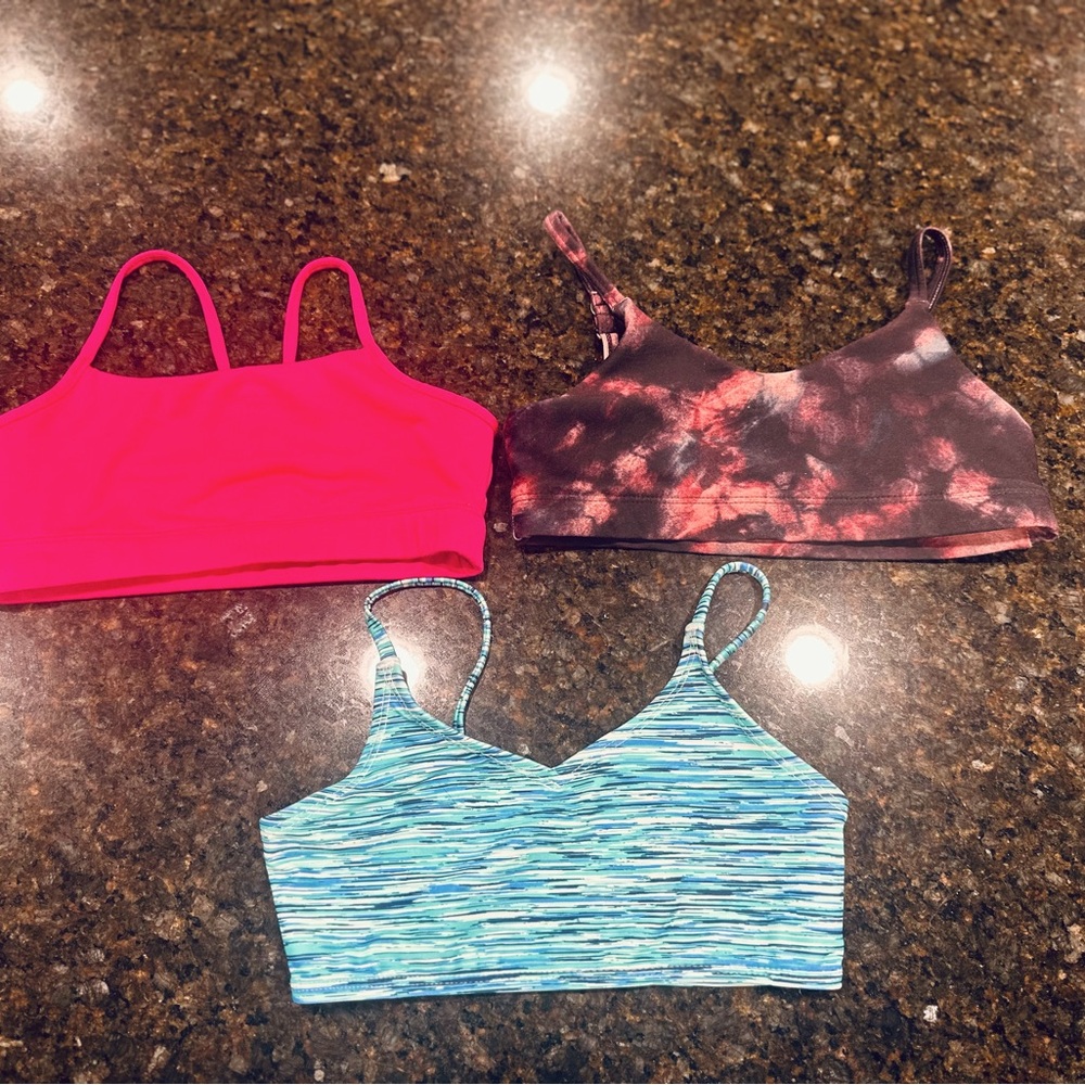 Girls Old Navy sports bra bundle size 8